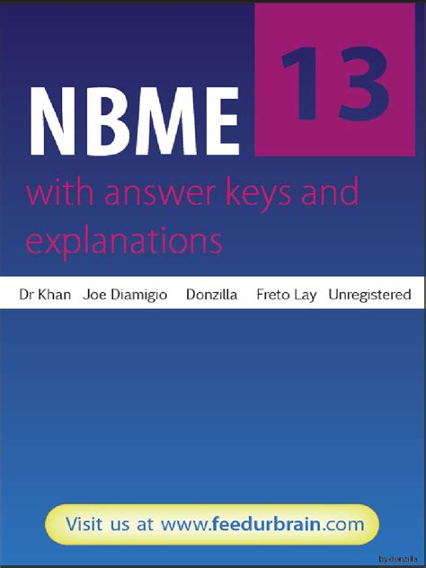 NBME 13 and 14 .